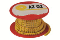 Колечко маркировочное Z, 4-8мм, черное на желтом