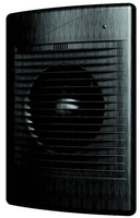 Вентилятор осевой 185 куб.м/час 20 Вт 220В, с обратнным клапаном, настенно- потолочный, диаметр фланца 125мм, цвет черный